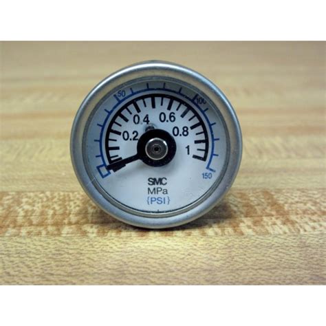 SMC 1" Metal Pressure Gauge 0-1MPA 0-150PSI - Used - Mara Industrial