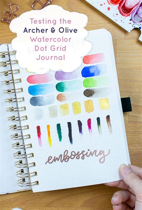 The Archer & Olive Watercolor Dot Grid Journal Review - The Ideal Watercolor Bullet Journal?