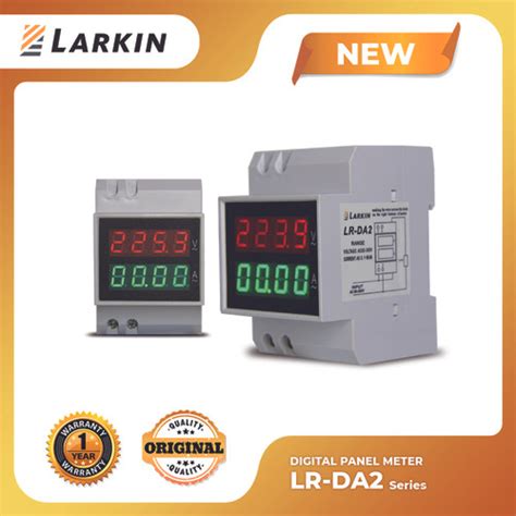 Jual Digital Din Rail Meter Volt Ampere Multi Dinrail Led Larkin Lr Da