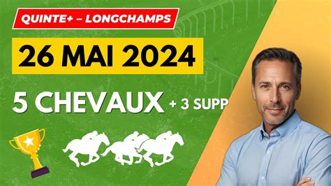 Pronostic Quinté Dimanche 26 Mai 2024 🏆 Mes 53 Chevaux Chocs Pour Le