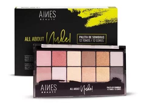 Paleta 12 Sombras Para Ojos Eyeshadow Nude Aines Beauty MercadoLibre