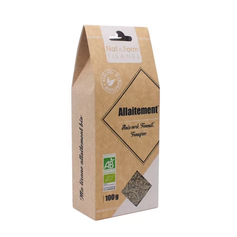 Nat Form Tisane Allaitement Bio 100 G En Vente En Pharmacie