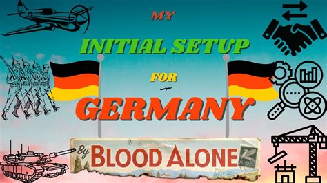 My Initial Setup For Germany In By Blood Alone Hoi Guide Youtube