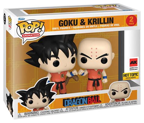 Figurine Pop Dragon Ball Pas Cher Goku Krillin Pack