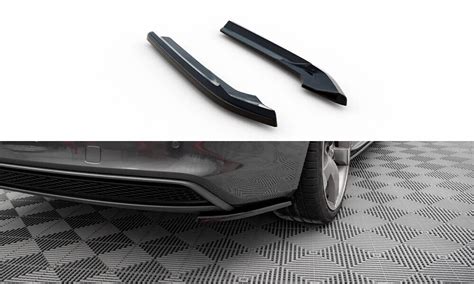 Heck Ansatz Flaps Diffusor V 2 für Audi A4 S Line Avant B8 Facelift s