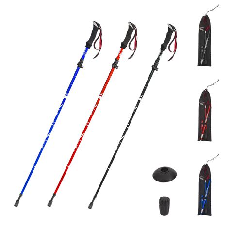 Trekking Pole Walking Hiking Stick Aluminum Alloy Telescopic Hiking