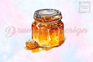 Watercolor Honey Bee Clipart Graphic By Drumpee Design Creative Fabrica