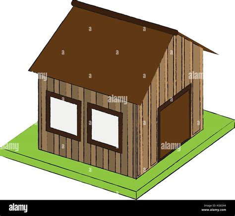 Wooden House Real Estate Stock Vector Image And Art Alamy