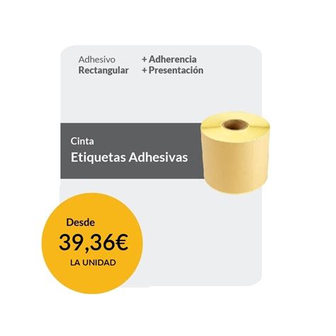 Etiquetas Adhesivas Rectangulares Kraft Label 5 x 10 cm Málaga Pack