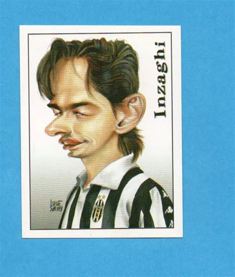 Panini Calciatori Figurina N Inzaghi Caricatura New Eur