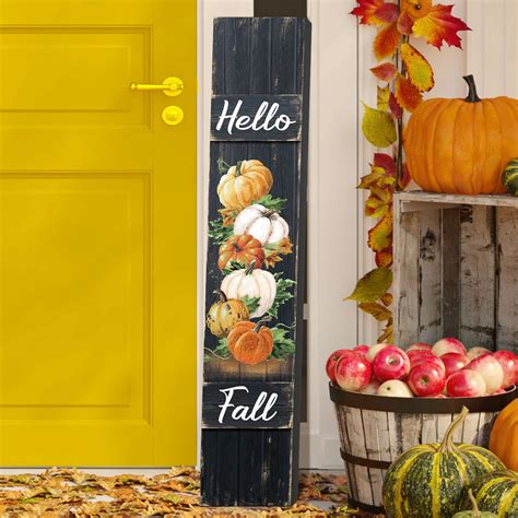 Amazon Dandat Thanksgiving Porch Sign Wooden Hanging Porch Decor