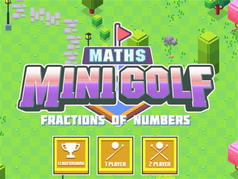 Fractions of Numbers - Mini Maths Golf - Mathsframe