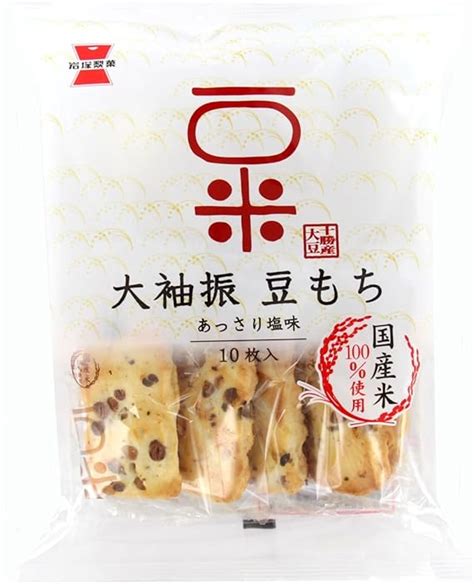 Jp 岩塚製菓 大袖振豆もち 10枚×12袋 食品・飲料・お酒