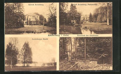 Ansichtskarte Ascheberg Holstein Schloss Ascheberger Bucht