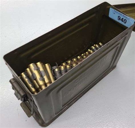 Approx 100 Rds Of Belted Surplus 308 Ammo Kramer Auction Llc