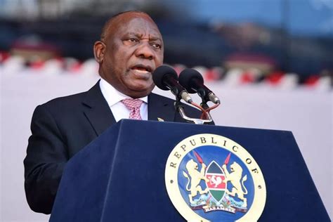 Le Pr Sident Sud Africain Cyril Ramaphosa Reconduit La T Te De L Anc