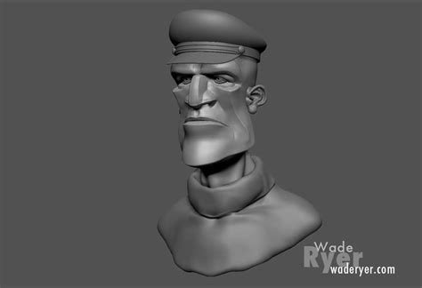 Wade Ryer Captain Game Art Zbrush Superhero