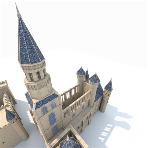 Gothic Castle 3d Model 40 3ds Fbx Max Unknown Free3d