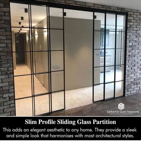 Slim Profile Sliding Glass Partition Glass Partition Glass Partition