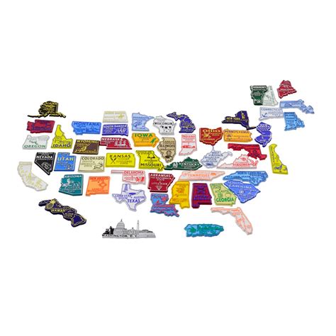 United States Fridge Magnet Map Set Treasuregurus