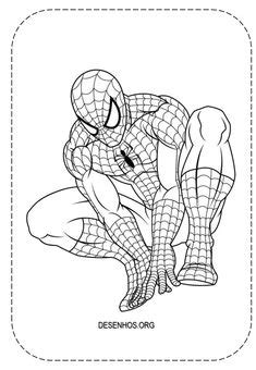 Desenho Para Colorir Homem Aranha De Ferro Otopiabogor