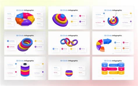 3d Creative Circle Powerpoint Infographic Template