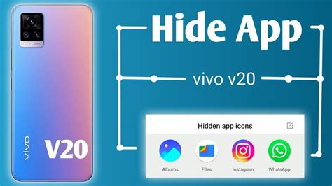 How To Hide Apps On Vivo V20 VIVO V20 Mein Apps Kaise Hide Kare 2021