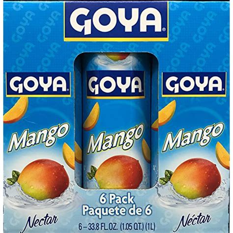 Goya Mango Nectar 338 Floz Pack Of 6 Value Pack