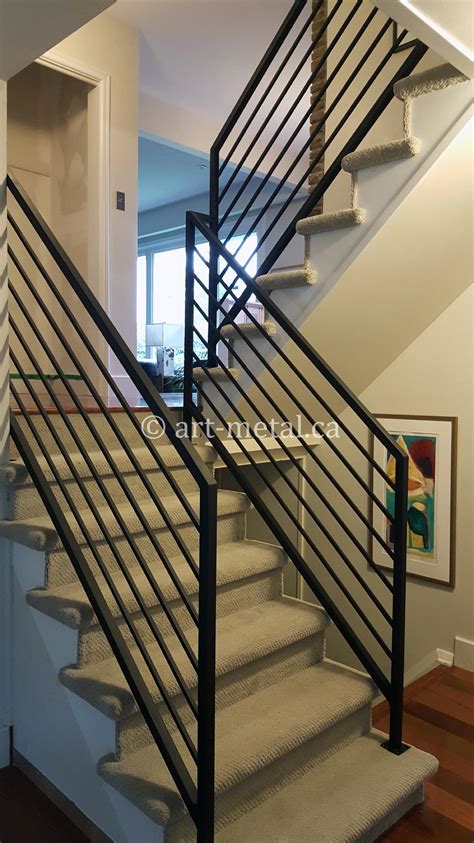 Elegant And Modern Interior Wrought Iron Railings For Stairs