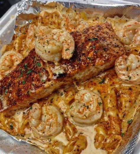 Salmon And Shrimp Alfredo Recipe Phitip Recipes