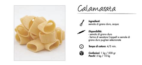 Calamarata Pasta Fresca Di Semola Di Grano Duro G