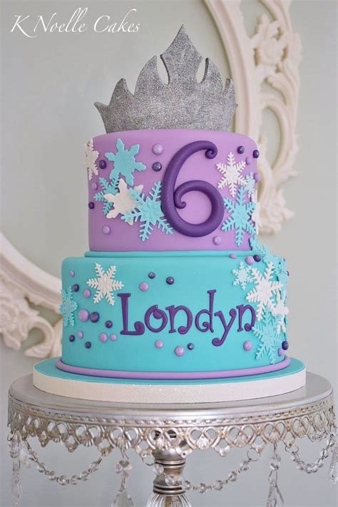 Frozen Theme Cake By K Noelle Cakes Frozen Theme Cake Frozen