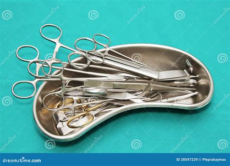 Set Of Surgical Instrument Stock Image Image Of Blade 28597229