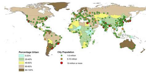 Global Patterns Of Urbanization 1995 2015