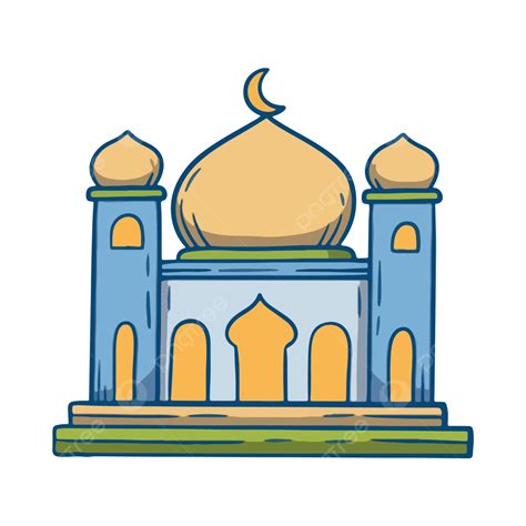 Cartoon Mosque Ramadan Stickers Mosque Ramadan Islamic PNG And