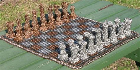 Chainmail Chess Set Crafty Craft How To Play Chess Chainmaille