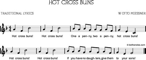 Hot Cross Buns - Beth's Notes