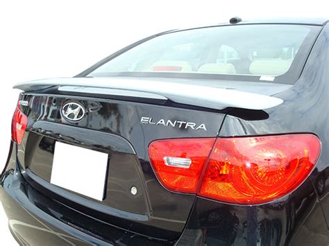 Hyundai Elantra 2 Post Spoiler 2007 2010 Custom Style PU Tech Industry