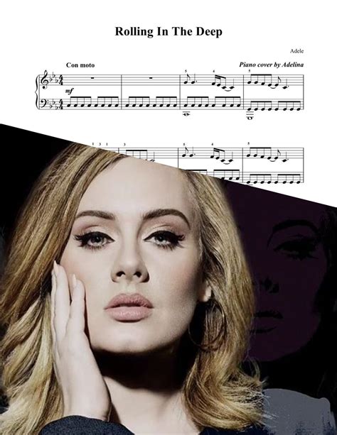 Rolling In The Deep Adele Piano Sheet Music