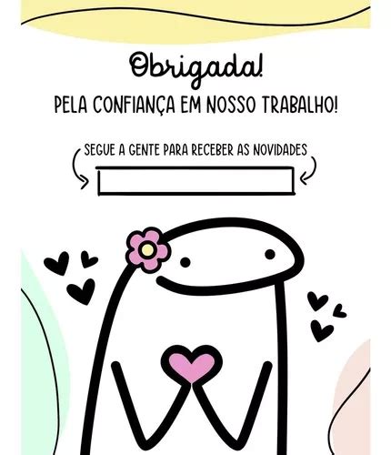 100 Cartão De Agradecimento Ao Cliente Flork Meme Mod 11 Parcelamento