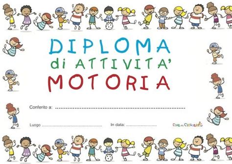 Diploma Di Fine Scuola Dell Infanzia Da Stampare Subito Artofit