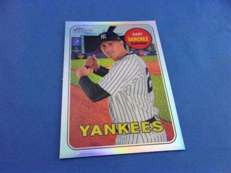 Gary Sanchez Topps Heritage Chrome Refractor Thc Ebay