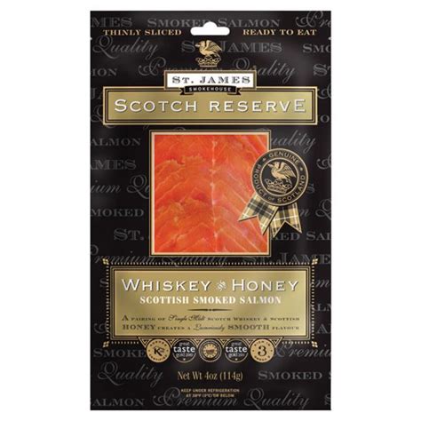 St James Smokehouse Whiskey And Honey Scottish Smoked Salmon Scotch