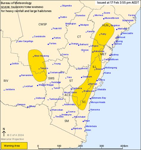 Nsw Severe Thunderstorm Warning Large Hail Heavy Rain Ewn Au Alert