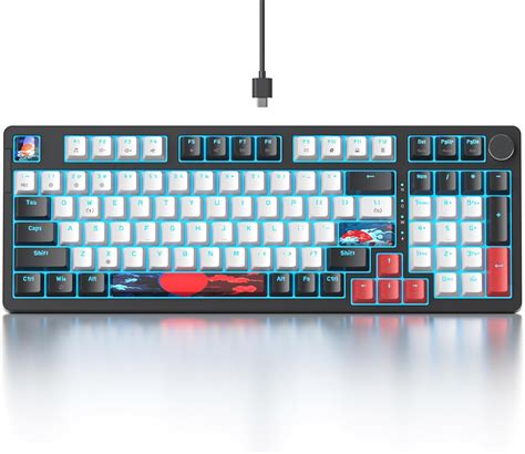 Amazon Fogruaden Wired Creamy Mechanical Keyboard With Number Pad Hot Swappable RGB Gaming