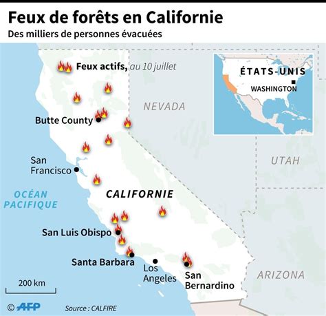 De Gigantesques Feux De Forêt Embrasent Louest Des Etats Unis Et Du Canada