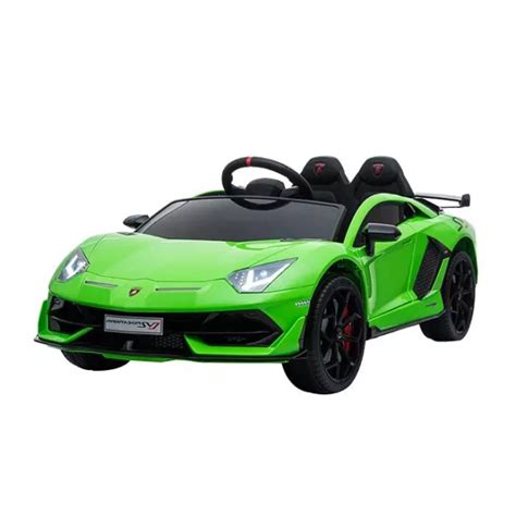 VOITURE ÉLECTRIQUE POUR Enfants 12V Lamborghini Aventador Svj Avec