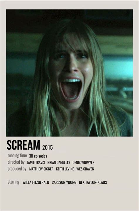 Scream Scream Series Scream Tv Series Scream Movie