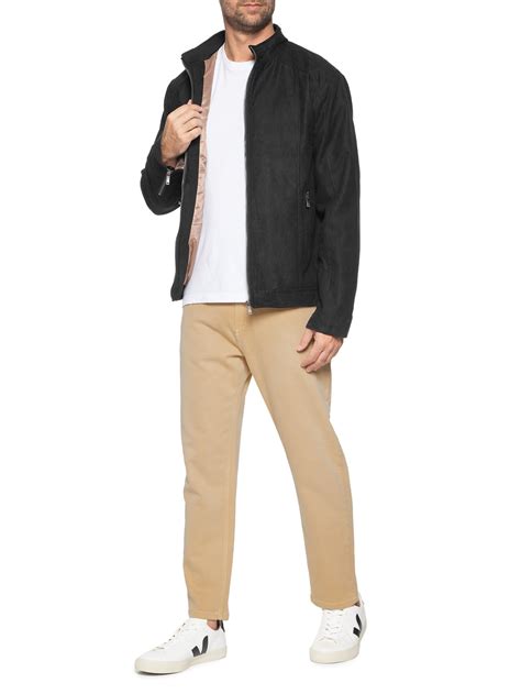 Jaqueta Masculina Bomber Em Suede Preto Shop2gether