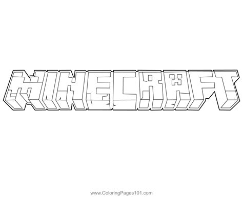 Steve And Minecraft Logo Coloring Page Minecraft Coloring Pages My